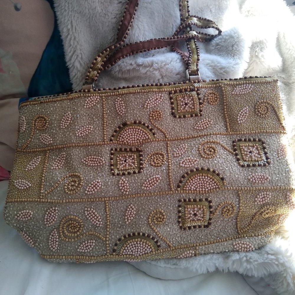 Christiana beaded handbag